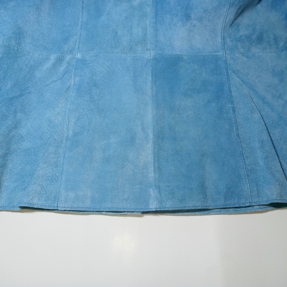 Bagatelle  shirt blue suede vintage - Picture 5 of 9